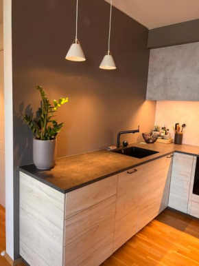 Solsiden, 2 soverom med dobbeltsenger og parkering